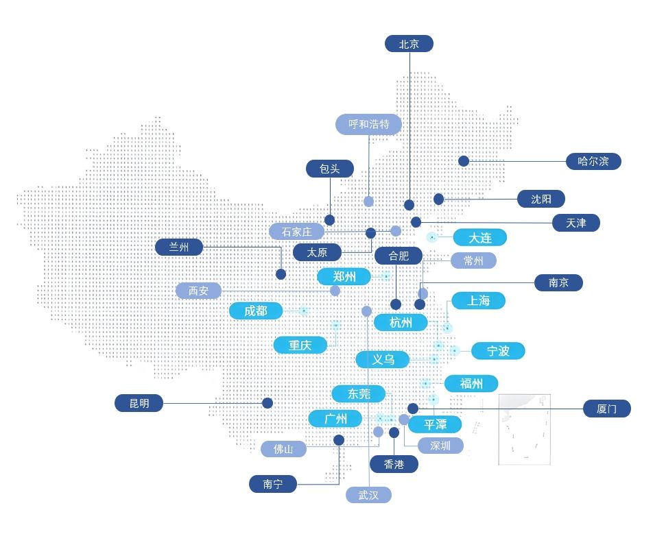 全国团队分布图